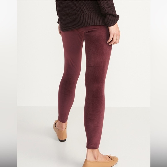 Velour Leggings | Old Navy High-Waisted Velour Leggings - Picture 2 of 5
